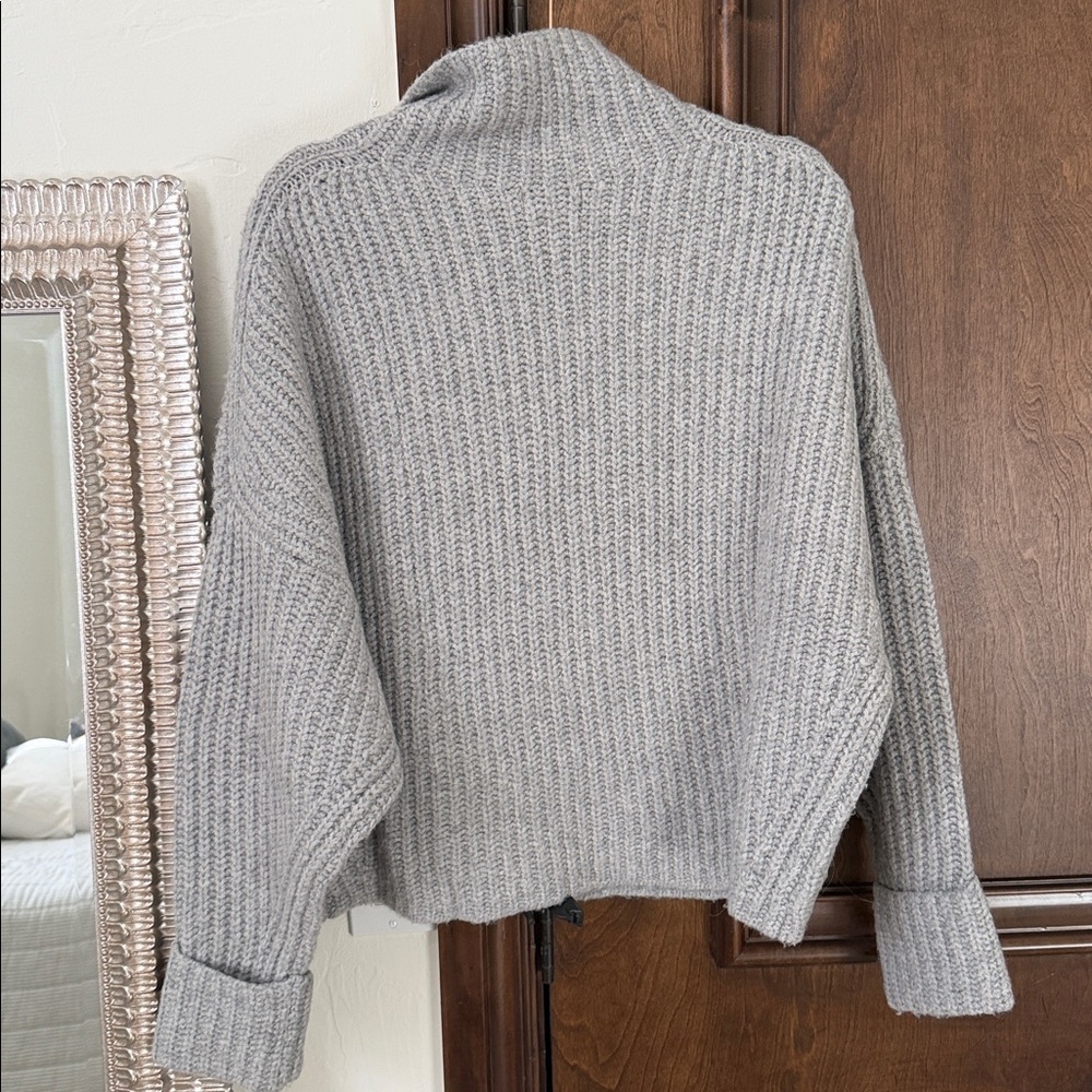 Anthropologie Heather Gray  Sweater - Picture 3 of 5